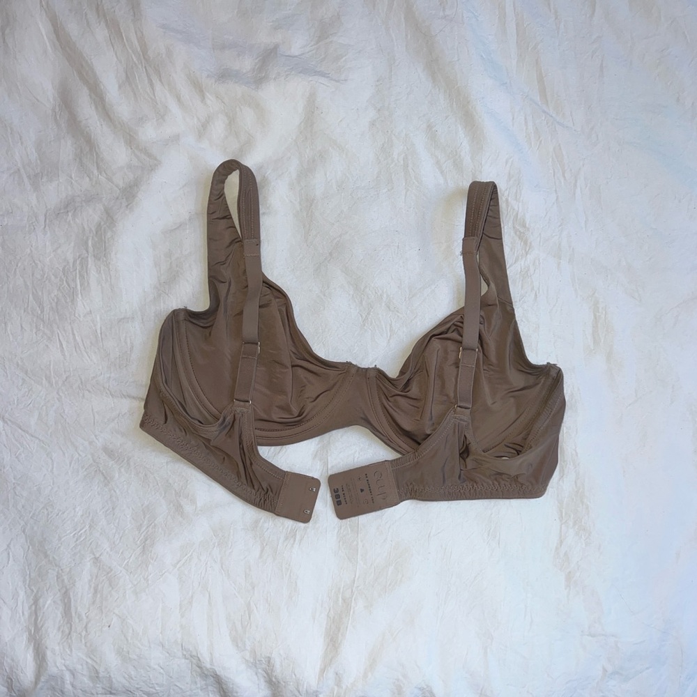 CUUP Wireless Support Bra in Brown - Comfort Fit
